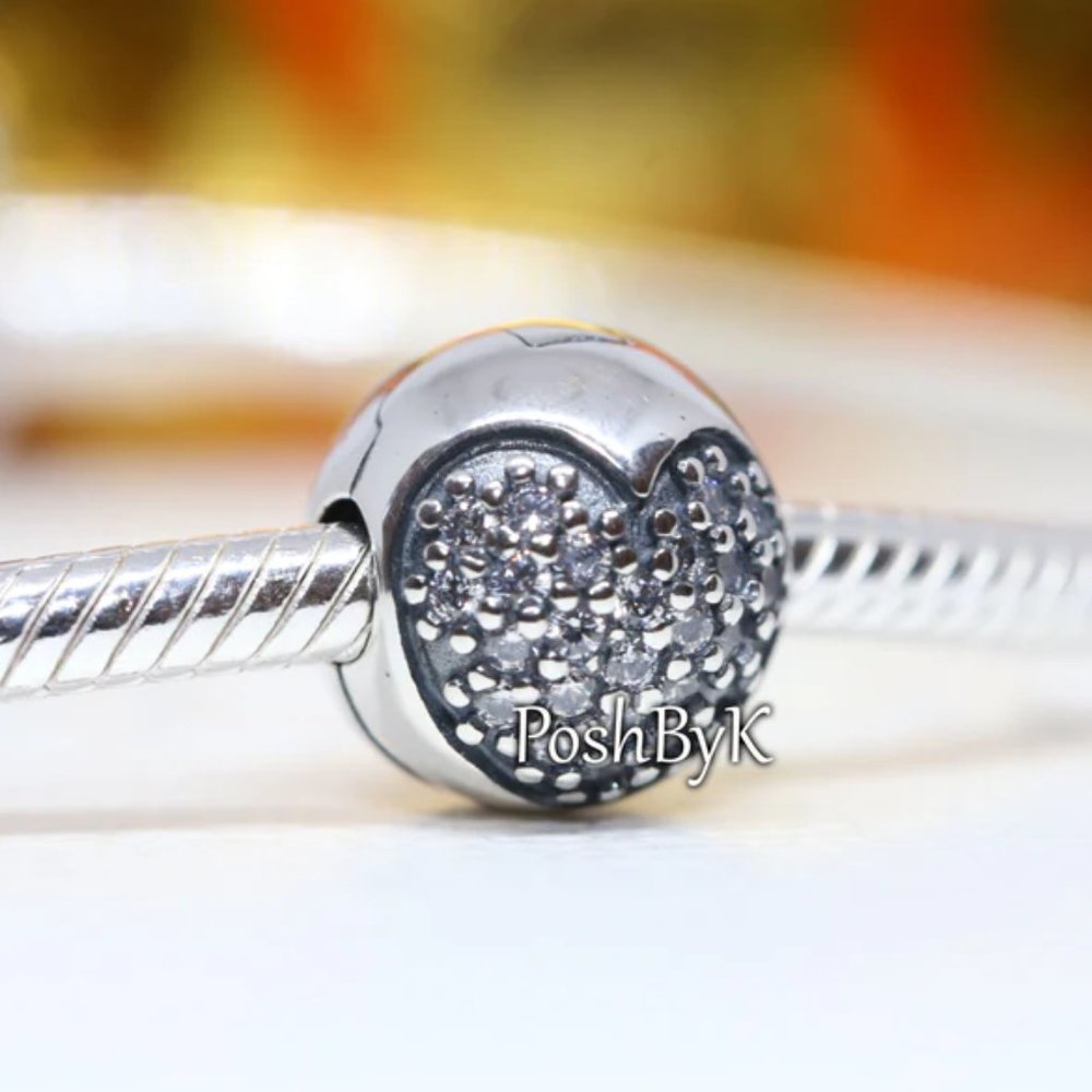 PANDORA Love of My Life Clip Clear CZ Charm 791053CZ